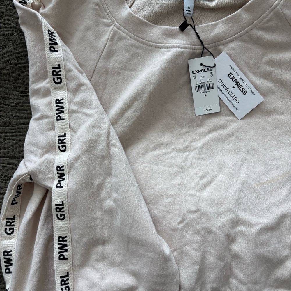 Express x Olivia Culpo Cream Top